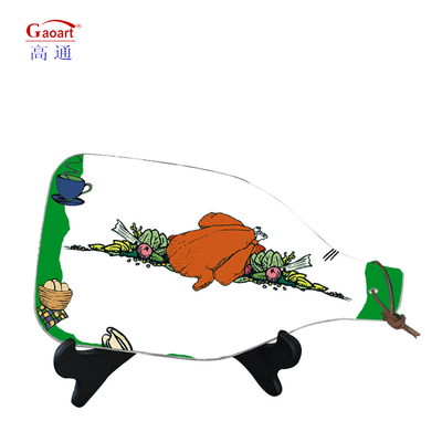 Tempered Glass Cutting Board Unbreakable Round Kitchen Tool with Customized Logo