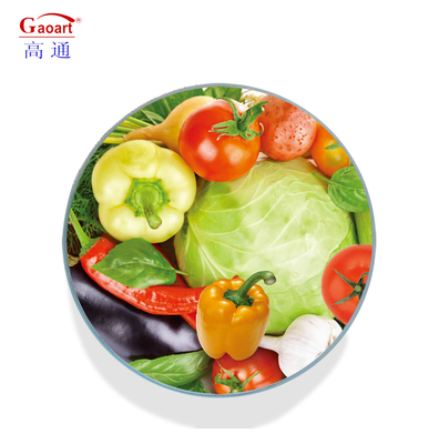 White Glass Round and Square Cutting Board Placemat for Customized Color Dining Table