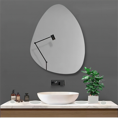 Gold Decorative Glass Modern Magic Make Up Beauty Bath Unbreakable Home Decor Wall Mirror