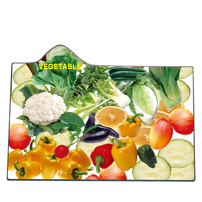 White Glass Round and Square Cutting Board Placemat for Customized Color Dining Table