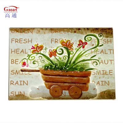 Square Tempered Cutting Board for Glass Dining Table All-Season Kitchen Tool Placemat