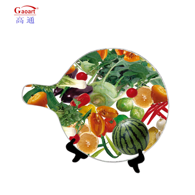 Sustainable Customized Logo Acceptable Tempered Glass Serving Tray for Home and Kitchen