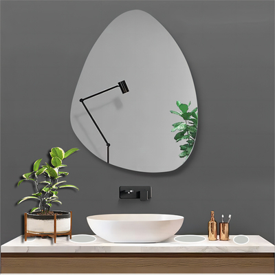 Modern Wall Mirror Make Up Glass Beauty Bath Sticker for Living Room and Bathroom