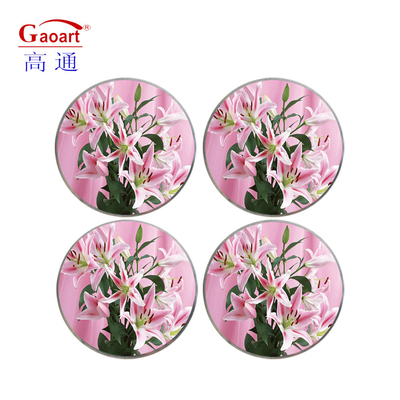 3000 Sets of Round Sustainable Glass Coaster Mats Pads Design Blank Kitchen Glass