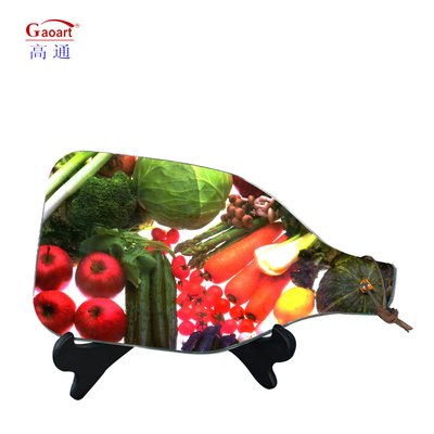 Glass Cutting Board With Handle for Customized Color and Smooth Surface Chopping Tempered