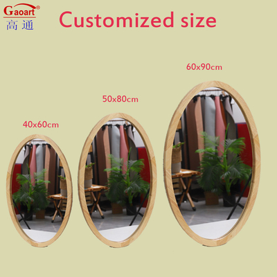 Modern Rustic Bedroom Decor Floor Length Wooden Stand Mirror with Glass