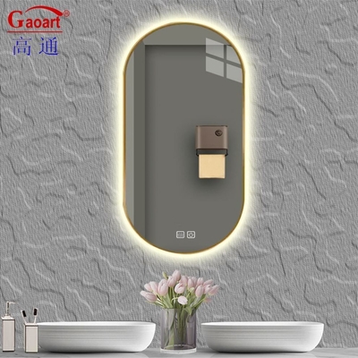 Customized Size Touch Function Bevelled Decor Mirror for Good Selling Small LED Salon