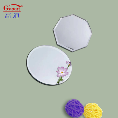 Modern Style Full Length Two-Way Wall Tray Bathroom Mirror with Half Round Shape