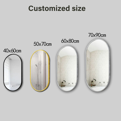 Customized Size Full Mirror for Luxury Art Deco Bathroom Glass in Top Fashion Design