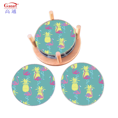 Tempered Square Bread Float Cut Blank Custom Shape Cutting Board with Wine Glass Coaster