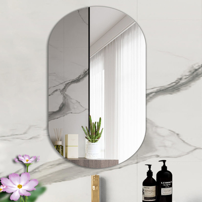 Large Simple Bathroom Mirror with Huge Unbreakable Sheet and Modern Design Wall Body