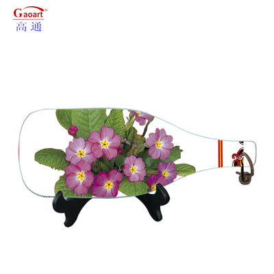 Customized Size Kitchen Tempered Cutting Board with Handle and Glass Coaster Function