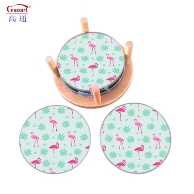 Round Tempered Glass Coaster for Float Bread Blank Custom Clear Cut Kitchen Cutting Board