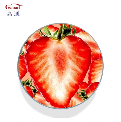 Round Tempered Glass Coaster for Float Bread Blank Custom Clear Cut Kitchen Cutting Board