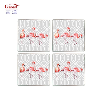 Sustainable Clear Float Tempered Glass Coaster Custom Cut Shape Kitchen Cutting Board
