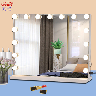 Custom Large Led Makeup Vanity Mirror with Light Bulb in and Fashionable Design Style