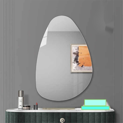 Customized Size Beveled Glass Beauty Salon Makeup Furniture for Bathroom Decoration