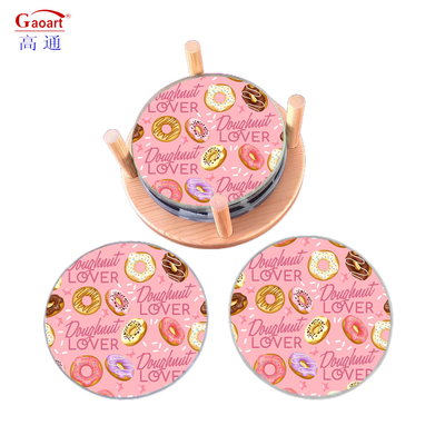 Custom Clear Cut Kitchen Cutting Board with Smooth Surface and Tempered Glass Coaster