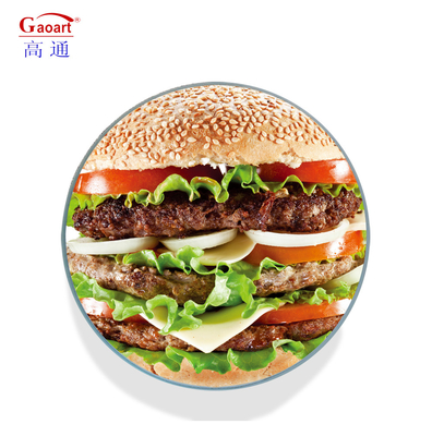 Round Customized Color Tempered Glass Serving Tray Cutting Board for Home and Kitchen