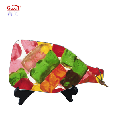 Customized Color 4mm Tempered Glass Cutting Board for Home and Kitchen in Classical Design