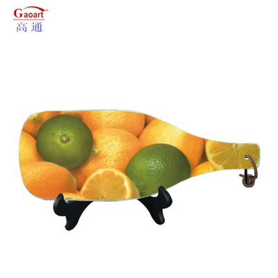 Sustainable Fruit Design Unbreakable Tempered Glass Cutting Board for Home and Kitchen