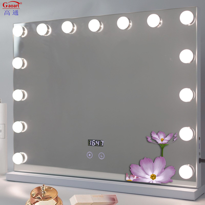 Individual Carton Packing Modern LED Home Decor Small with Light Mirror Hollywood