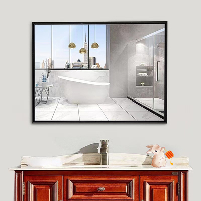 Ever day Aluminium Standing Floor Hairdresser Black Bathroom Wall Hanging Mirror