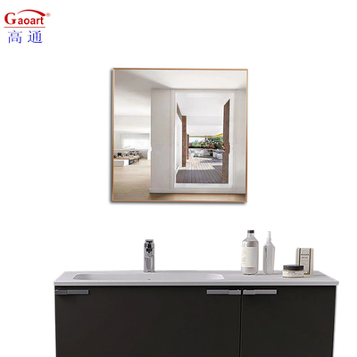 Large Gold Metal Aluminum Modern Standing Floor Wall Hanging Mirror for Home Wineshop