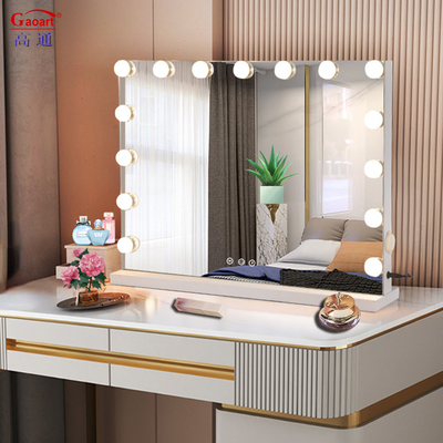 Morden Style Full Body Chorome Make Up Light Vanity Makeup Led Home Decor Hollywood With Lighting Mirror