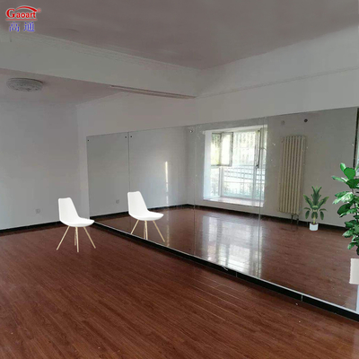 Modern Home Decor Large Waterproof Gym Wall Mirrors with Stylish Glass Panels Design