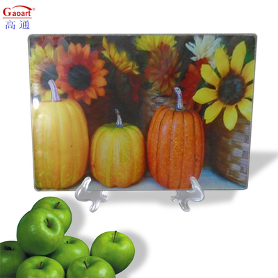 All-Season Round Tempered Glass Kitchen Cutting Board with Customized Logo Acceptable