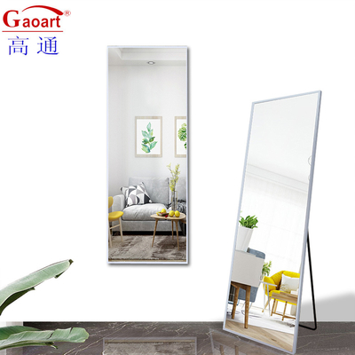 Bevel Design Full Length Silver Shaving Metal Mirror for Modern Stylish Decoration