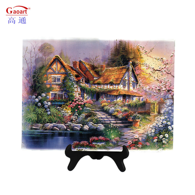 Customer Size Round Square Tempered Glass Cutting Board With Handle for Vegetable Kitchen