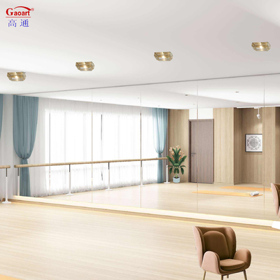 Modern Hair Salon Decorative Mirror with Custom Design Clear Color and 6mm Thickness