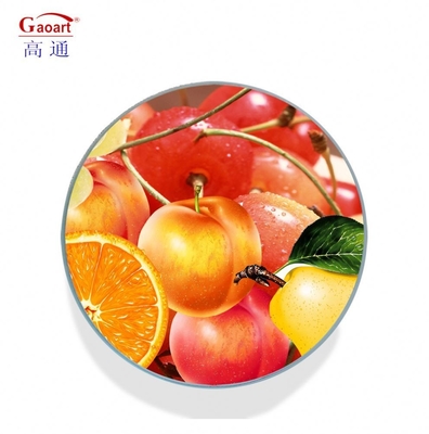 Serve in Style with White Vegetable Kitchen Tempered Glass Cutting Board With Handle