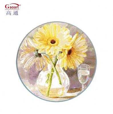 Serve in Style with White Vegetable Kitchen Tempered Glass Cutting Board With Handle