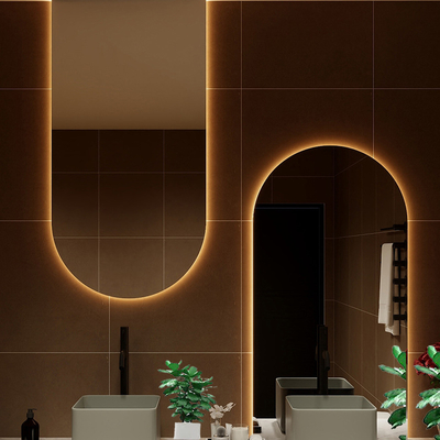 Touch Switch Function Large Glass Mirror for Modern Bedroom Wall in Design Luxury Bath