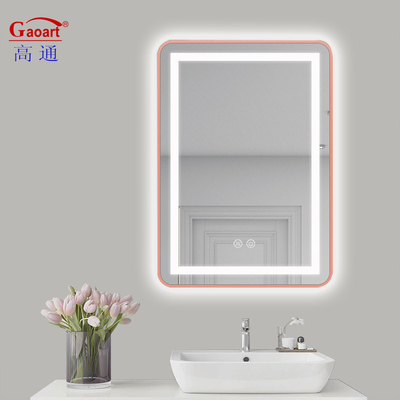 Glass Mirror LED Light Bathroom Mirror for Luxury Salon Bedroom Living Room Home Decor