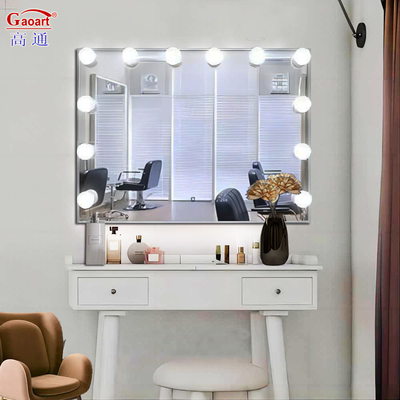 Rectangle Hollywood Makeup Light Vanity Led Make Up Mirror With Led Lights For Makeup Portable