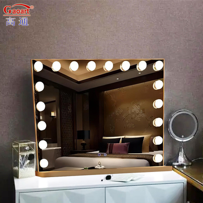 Adjustable Full Led Light Bulbs Marron Mirror for in Every Day Occasions in Home Decor