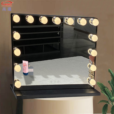 Adjustable Full Led Light Bulbs Marron Mirror for in Every Day Occasions in Home Decor