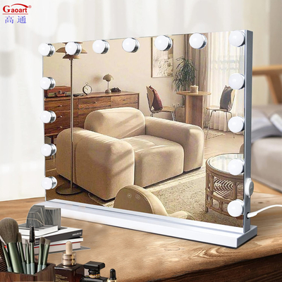 Customizable Fashion Design Makeup Vanity Hollywood Led Mirror with Chrome Finish