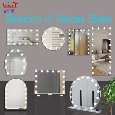 Customizable Fashion Design Makeup Vanity Hollywood Led Mirror with Chrome Finish