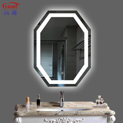 Large Black Home Decor Smart LED Mirror for Hotel Bathroom Decoration Customized Size