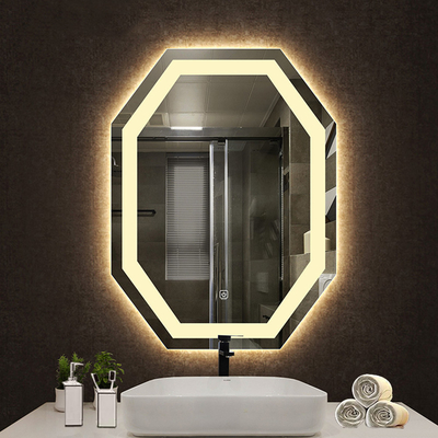 Large Black Home Decor Smart LED Mirror for Hotel Bathroom Decoration Customized Size