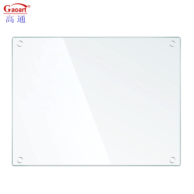 Rectangle 4Mm Toughened Tempered Glass Cutting Board For Kitchen With Customized Design