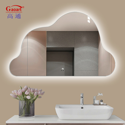 Customized Size Glass Decoration for Modern Bath Light in Salon Smart Bathroom Mirror