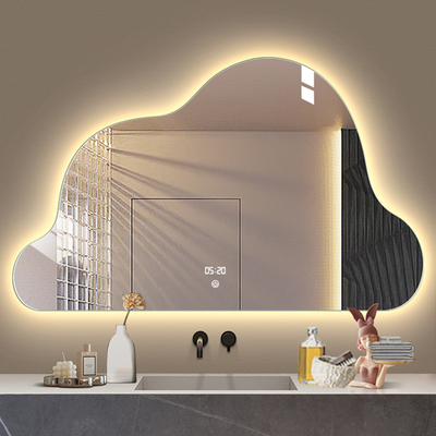 Customized Size Glass Decoration for Modern Bath Light in Salon Smart Bathroom Mirror