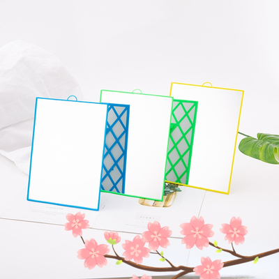 Small Cosmetic Table Lady Dressing Mini Adjustable Pocket Makeup Compact Square Little Mirror