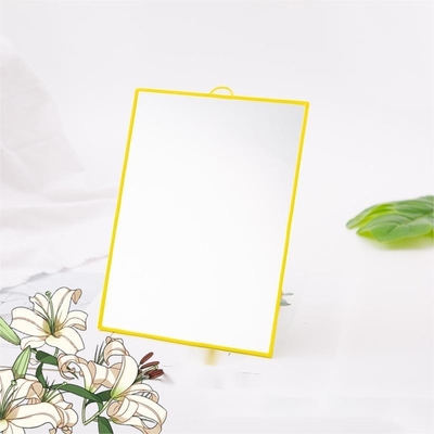 Small Cosmetic Table Lady Dressing Mini Adjustable Pocket Makeup Compact Square Little Mirror